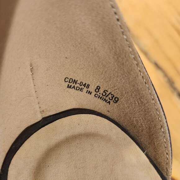 Chinese Laundry Women’s Size 8.5 Calais Black Wedge Sandals Ankle Strap Heels - Picture 8 of 10